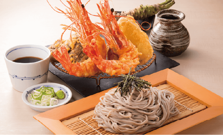 【大人気!】えび大将天ざるそば